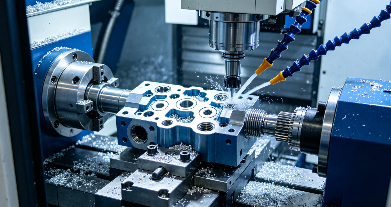 Mill Turn CNC Machining hydraulic component