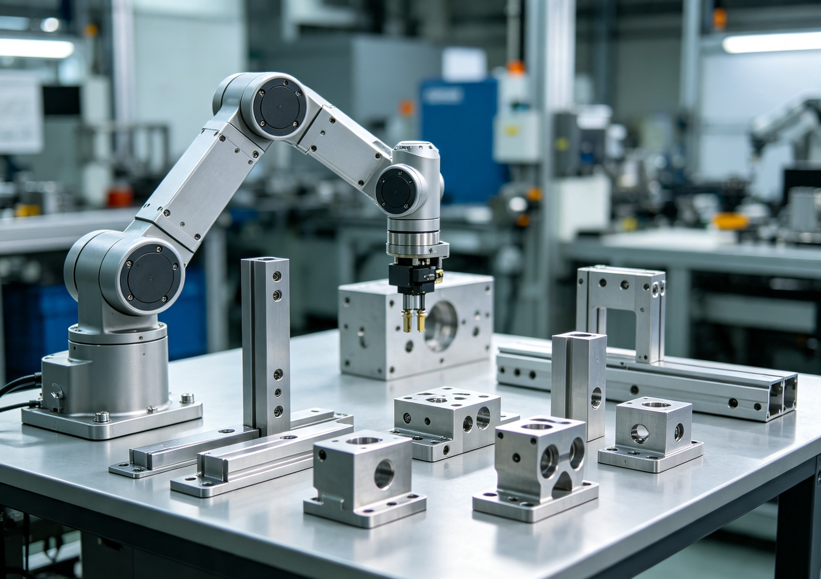 CNC milled parts for robotic automation
