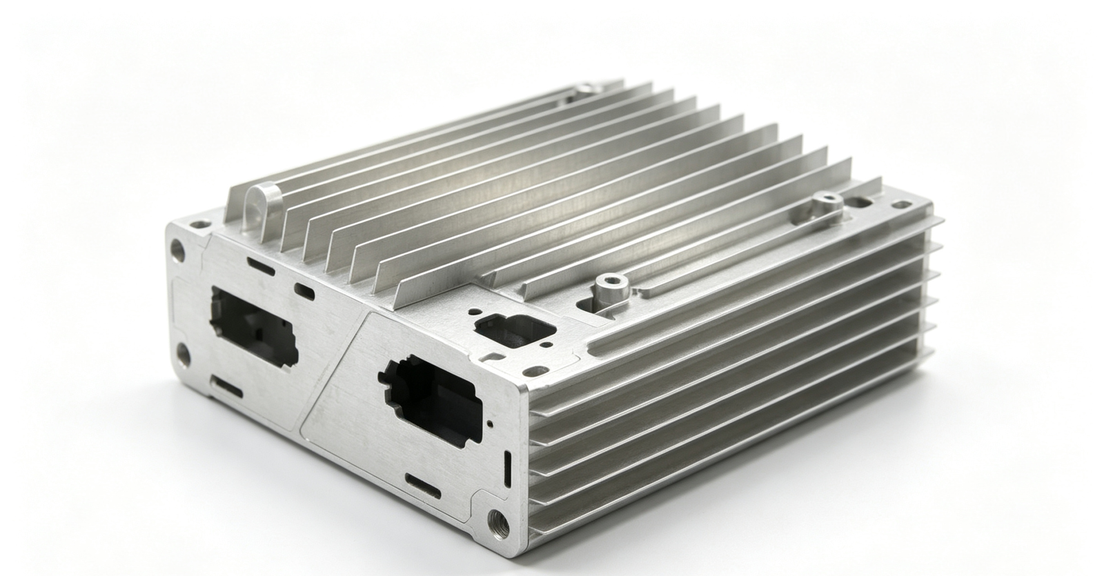 Aluminum heat sink enclosure CNC machining